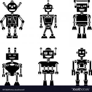 Retro Robots Black Silhouette Set Vector Hoodamathrun 300x300 Retro Robots Black Silhouette Set Vector Hoodamathrun