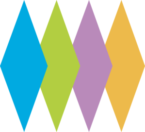 299x273 Retro Diamond Shapes Clip Art