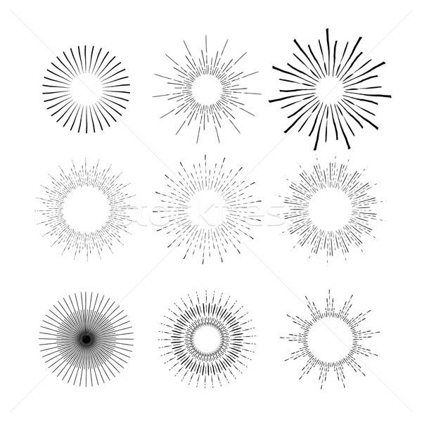 Collection Of Retro Sunburst Vintage Light Rays Vector 600x600 Collection Of Retro Sunburst Vintage Light Rays Vector