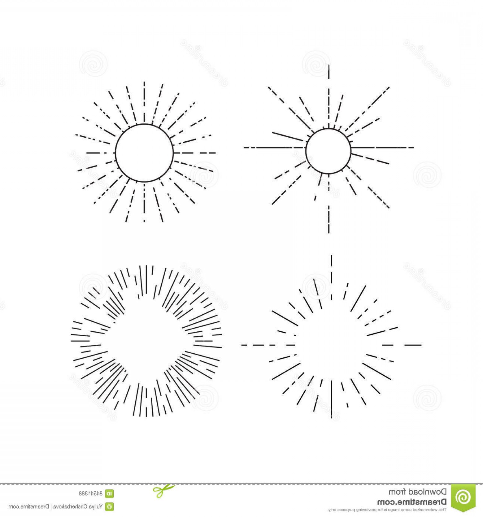 Stock Illustration Set Retro Starburst Isolated Linear Design 1560x1668 Stock Illustration Set Retro Starburst Isolated Linear Design