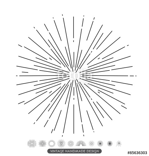 Handmade Vintage Starburst For Vintage Retro Logos, Signs 478x500 Handmade Vintage Starburst For Vintage Retro Logos, Signs