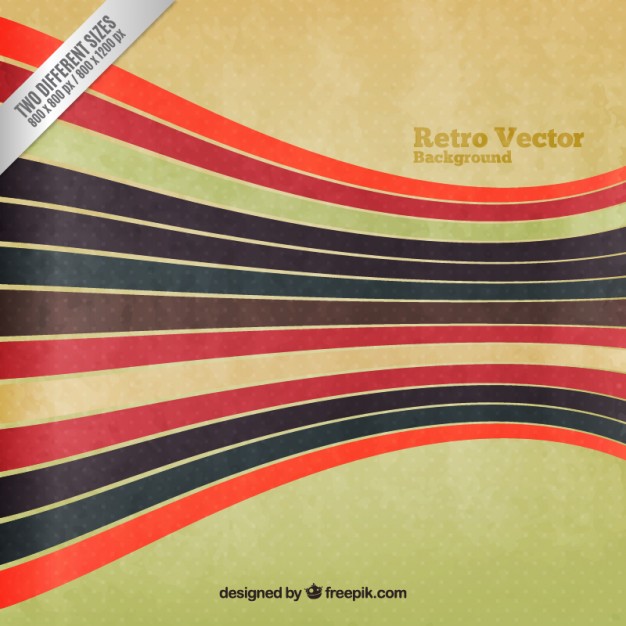 626x626 Retro Background With Stripes Vector Free Download