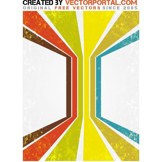 660x660 Retro Stripes Vector Graphics Abstract Vector Illustrations