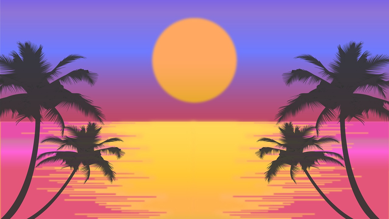 Download Retro Sunset Vector at Vectorified.com | Collection of ...