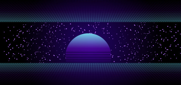 Retro Sci Fi Banner With Sunrise Or Sunset Vector Premium 626x293 Retro Sci Fi Banner With Sunrise Or Sunset Vector Premium