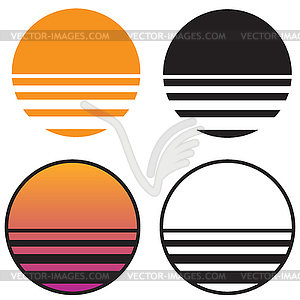 Classic Retro Sun Sunset Isolated Vector Illustration 300x300 Classic Retro Sun Sunset Isolated Vector Illustration