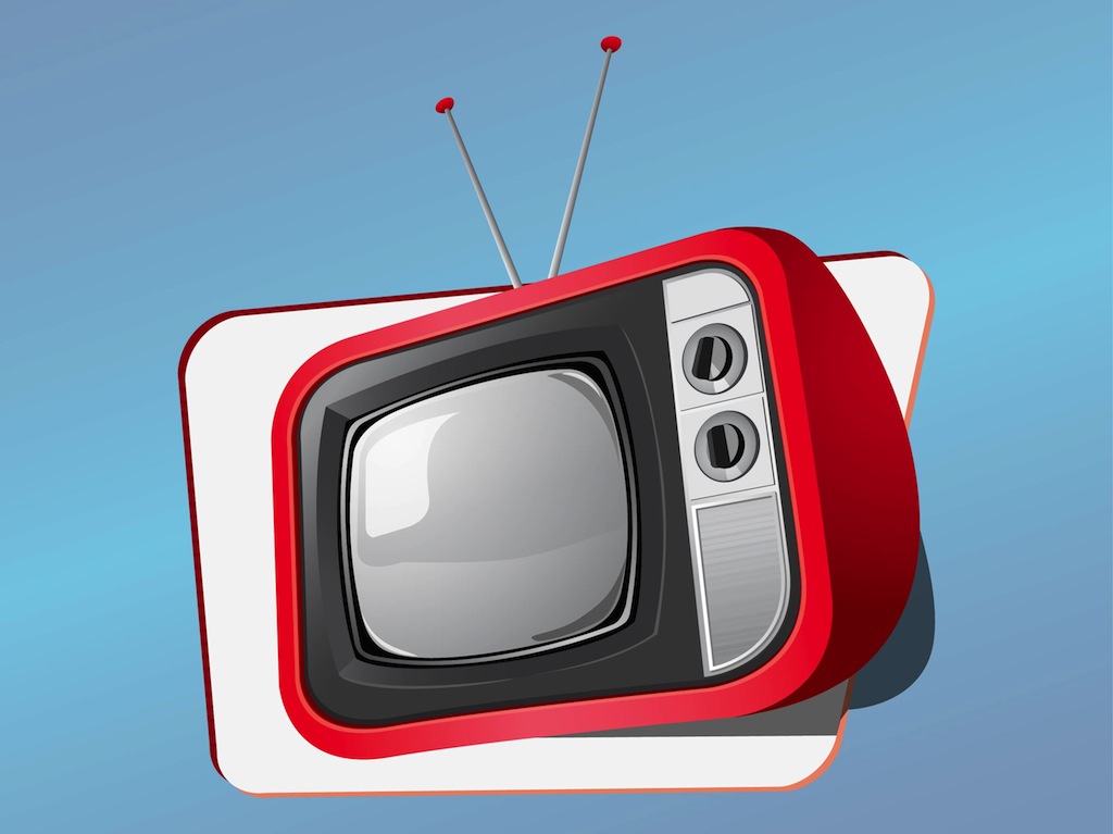 1024x767 Retro Tv Icon Vector Art Graphics