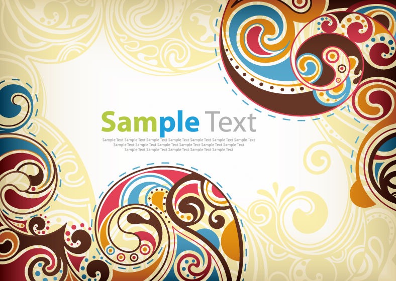 788x560 Retro Floral Vector Background Free Vector Graphics All Free