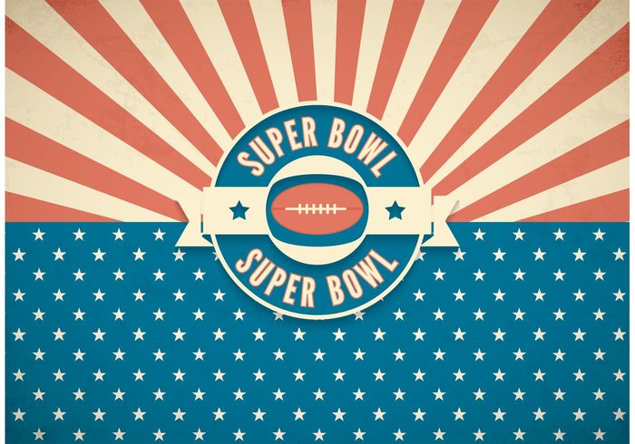 700x490 Free Super Bowl Retro Vector Background
