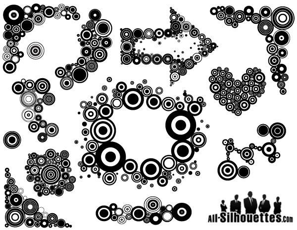 600x465 Retro Circles Free Vector Art Download Free Vector Art Free