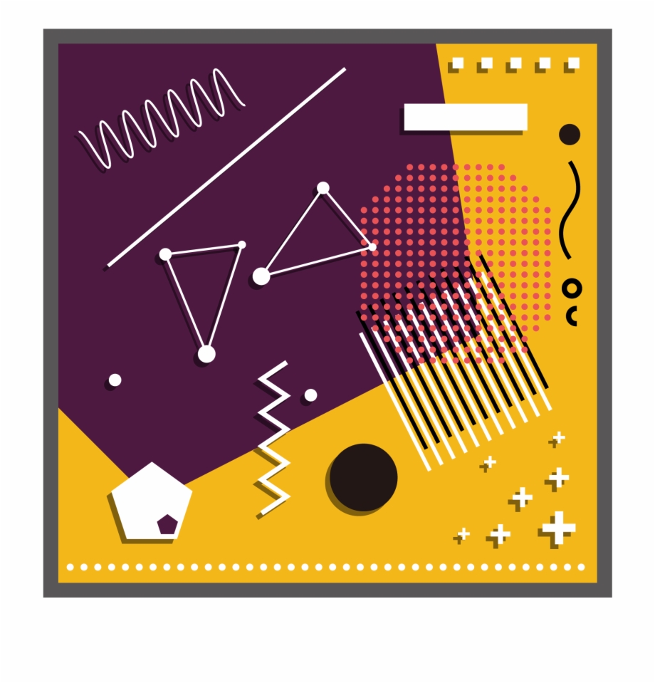 Memphis Art Geometric Style Retro Vector Png And Image 920x959 Memphis Art Geometric Style Retro Vector Png And Image