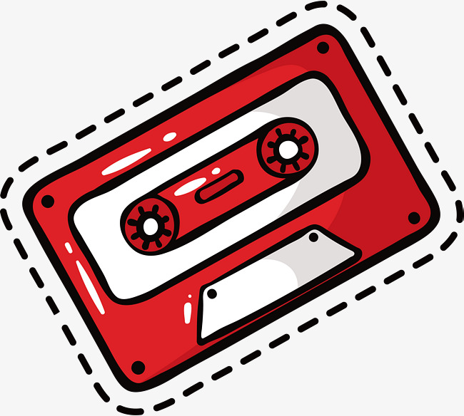 Red Retro Tape, Vector Png, Magnetic Tap 650x584 Red Retro Tape, Vector Png, Magnetic Tap
