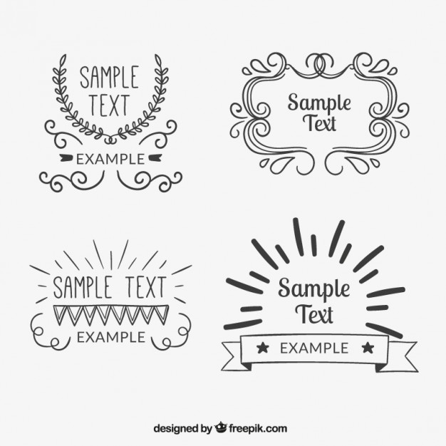 Vintage Badges Collection Vector Free Download 626x626 Vintage Badges Collection Vector Free Download