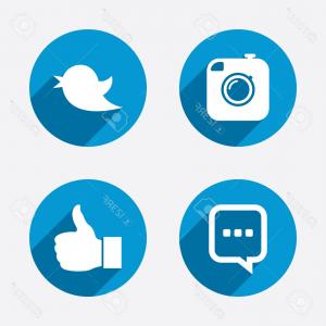 300x300 Photostock Vector Group Of People And Share Icons Speech Bubble