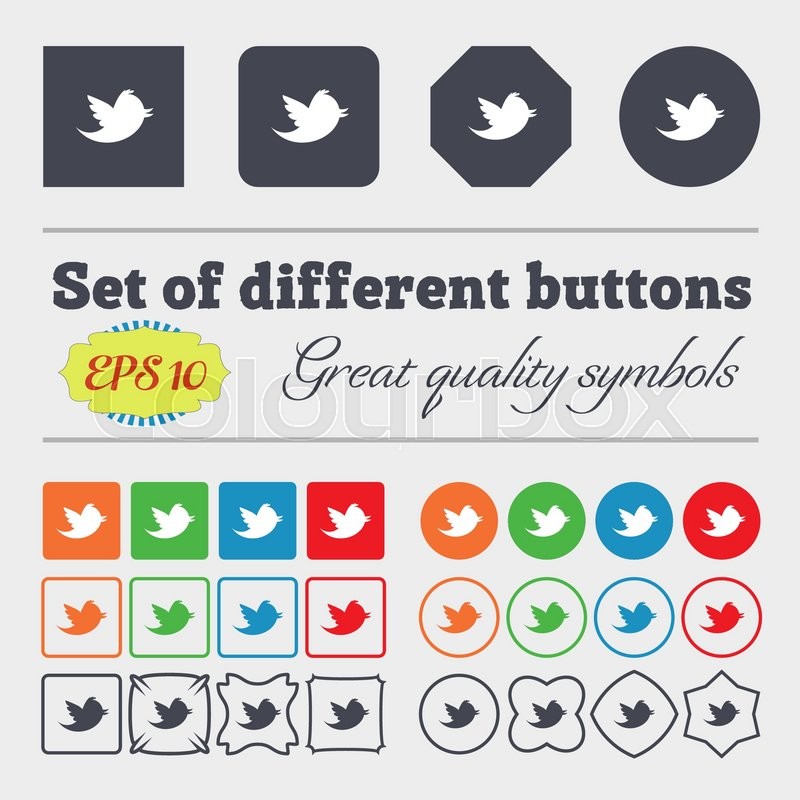 800x800 Messages Retweet Icon Sign Big Set Of Stock Vector Colourbox