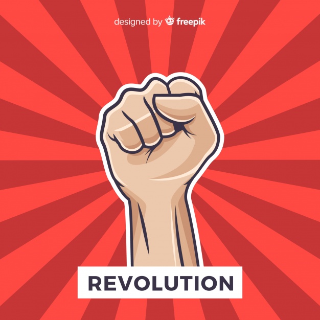 Classic Revolution Composition With Fist Vector Free Download 626x626 Classic Revolution Composition With Fist Vector Free Download