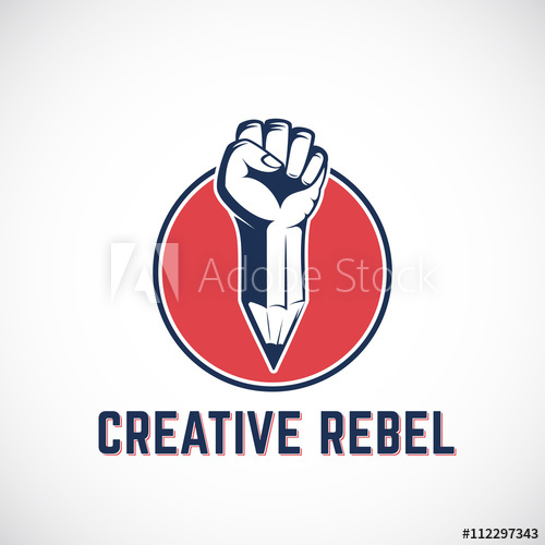 Creative Rebel Abstract Vector Sign, Symbol, Icon Or Logo Template 500x500 Creative Rebel Abstract Vector Sign, Symbol, Icon Or Logo Template