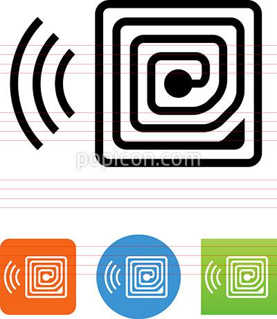 400x460 Radio Frequency Identification Rfid Icon