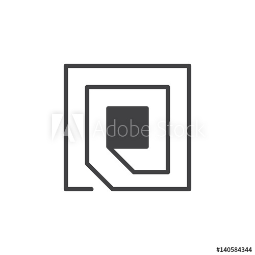 500x500 Rfid Chip Icon Vector, Filled Flat Sign, Solid Pictogram Isolated