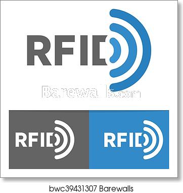 362x382 Vector Rfid Tag Icon Or Logo Radio Frequency Identification