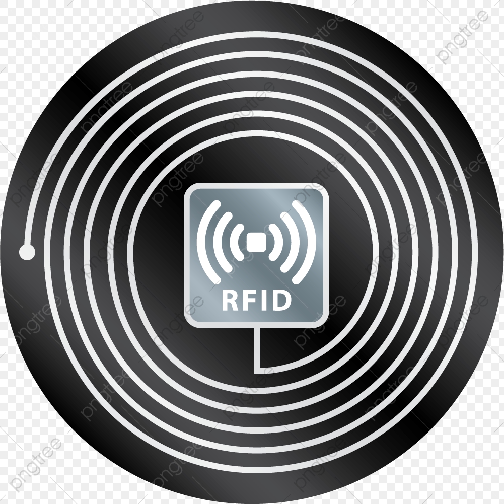 1001x1001 Rfid Advanced Technology Cartoon Style Disc Black, Radio Frequency