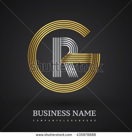 450x470 Letter Rg Or Gr Linked G Logo Design Circle Shape Elegant Gold