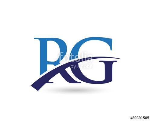 500x400 Rg Logo Letter Swoosh Stock Image And Royalty Free Vector