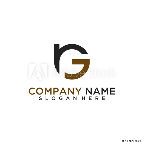 500x500 Rg Letter Logo Design