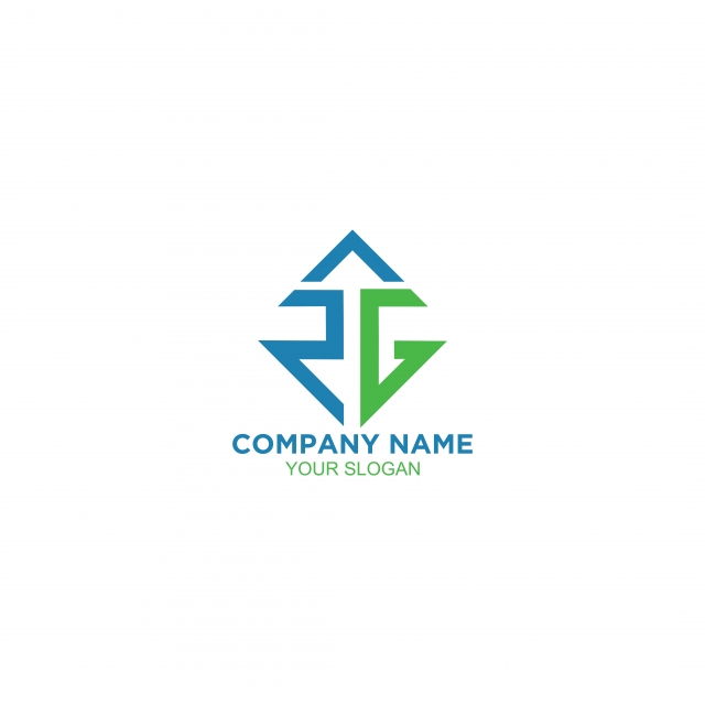 640x640 Rg Arrow Up Logo Design Vector Template For Free Download