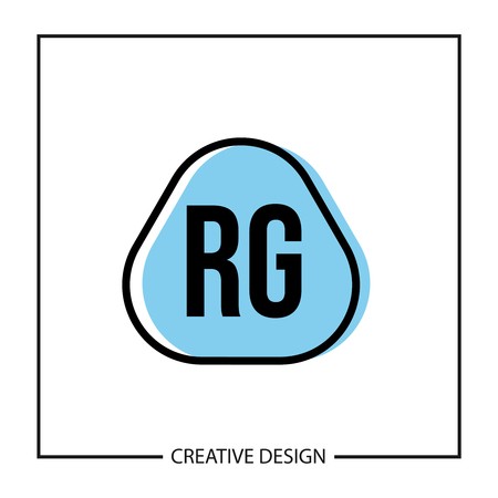450x450 Initial Letter Rg Logo Template Design Royalty Free Vector Graphics