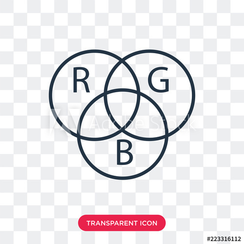 500x500 Rgb Vector Icon Isolated On Transparent Background, Rgb Logo