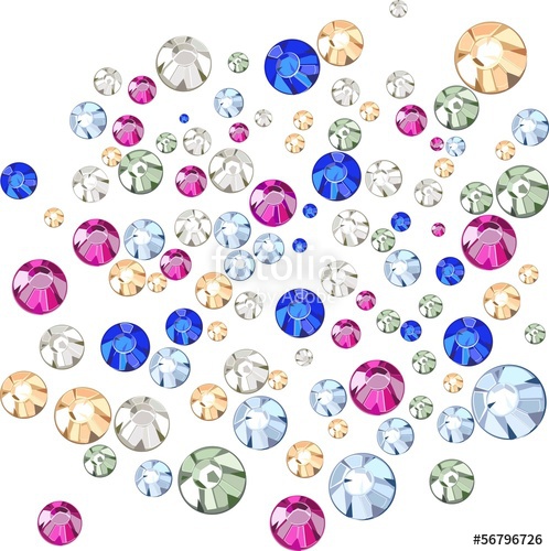 498x500 Multicolored Rhinestones Stock Image And Royalty Free Vector