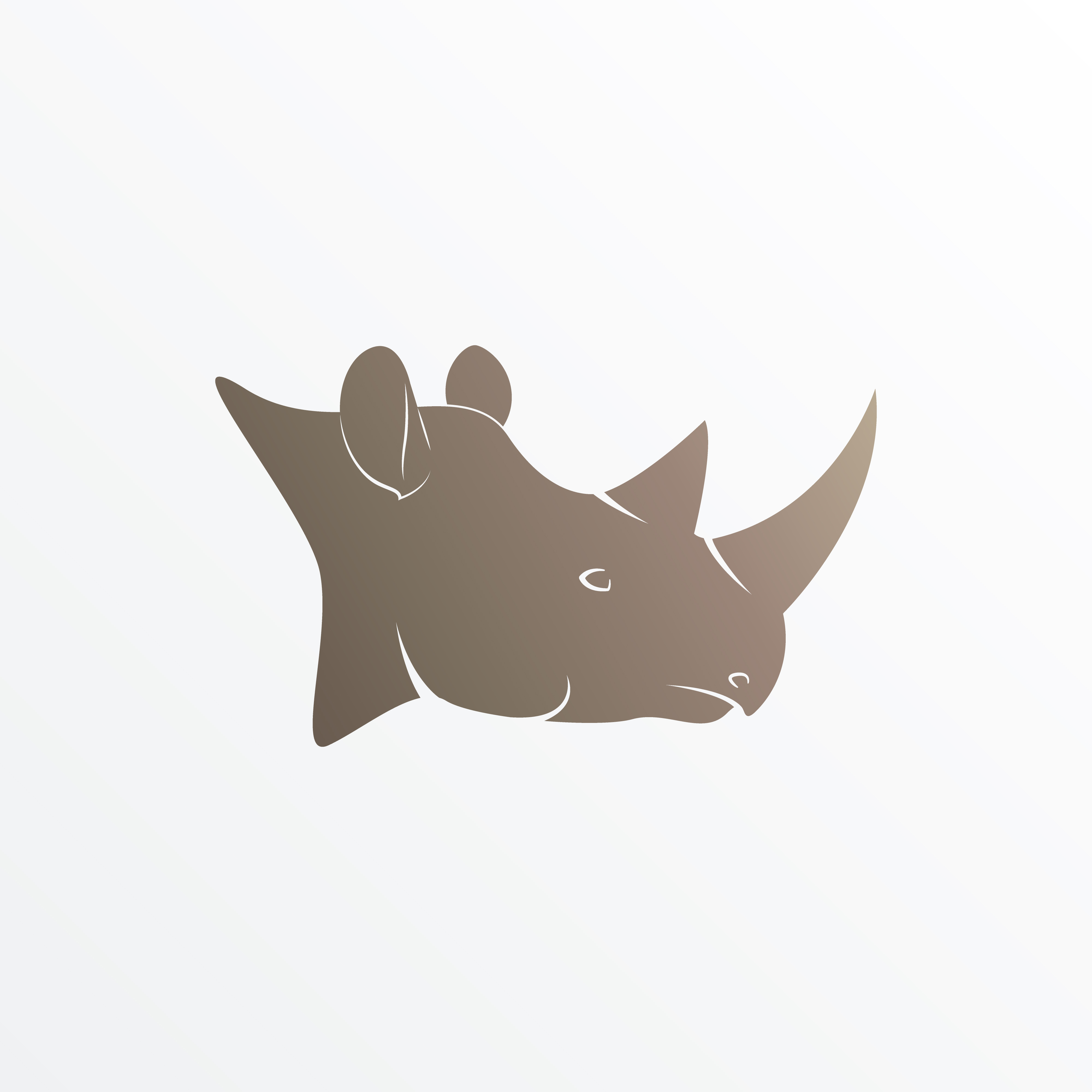 4000x4000 Rhino Head Free Vector Art