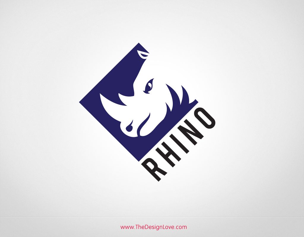 1024x800 Premium Vector Rhino Logo Template
