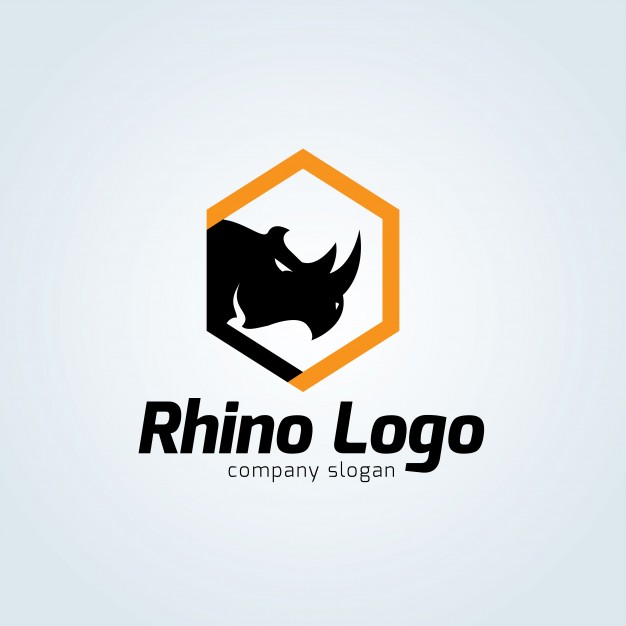 626x626 Rhino Logo Template Vector Premium Download
