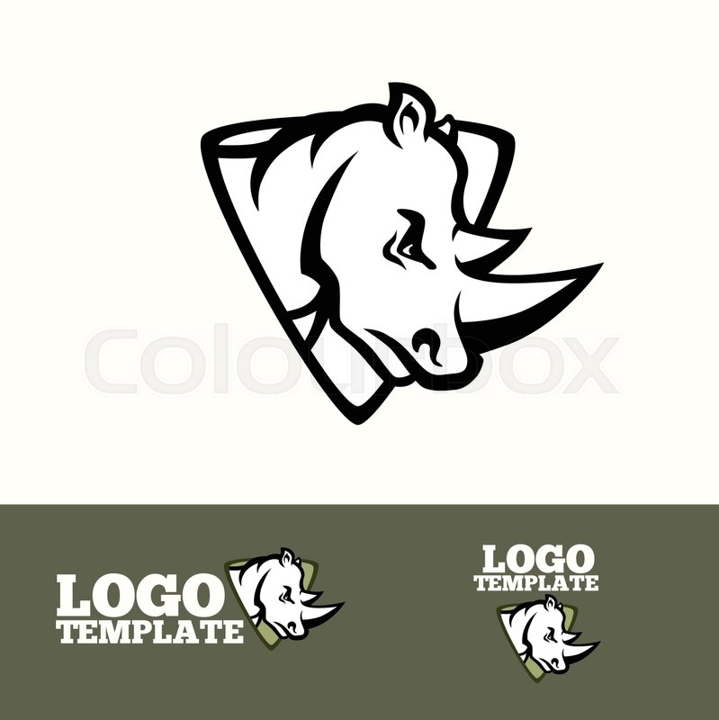 799x800 Rhino Logo Vector Concept For Sport Stock Vector Colourbox