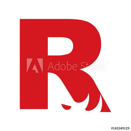 500x500 Rhino Logo Vector Letter R Logo Vector
