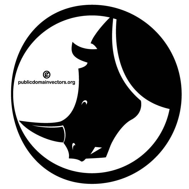 660x660 Rhino Vector Silhouette