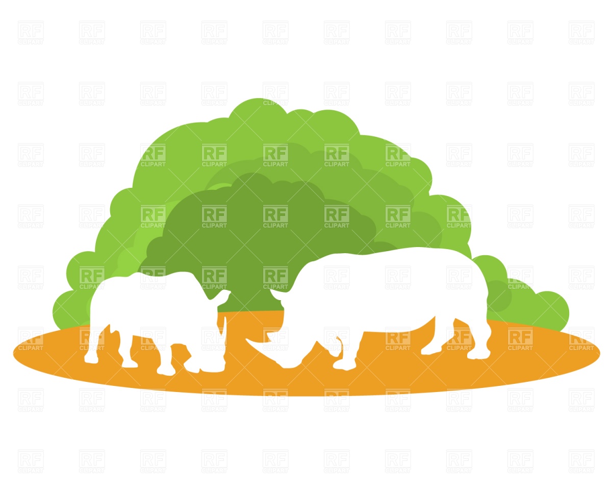 1200x960 Rhinoceros Silhouette Vector Image Of Plants And Animals Prague
