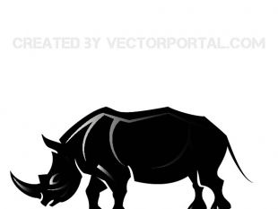 310x233 Rhinoceros Vector Silhouette Free Vectors Ui Download