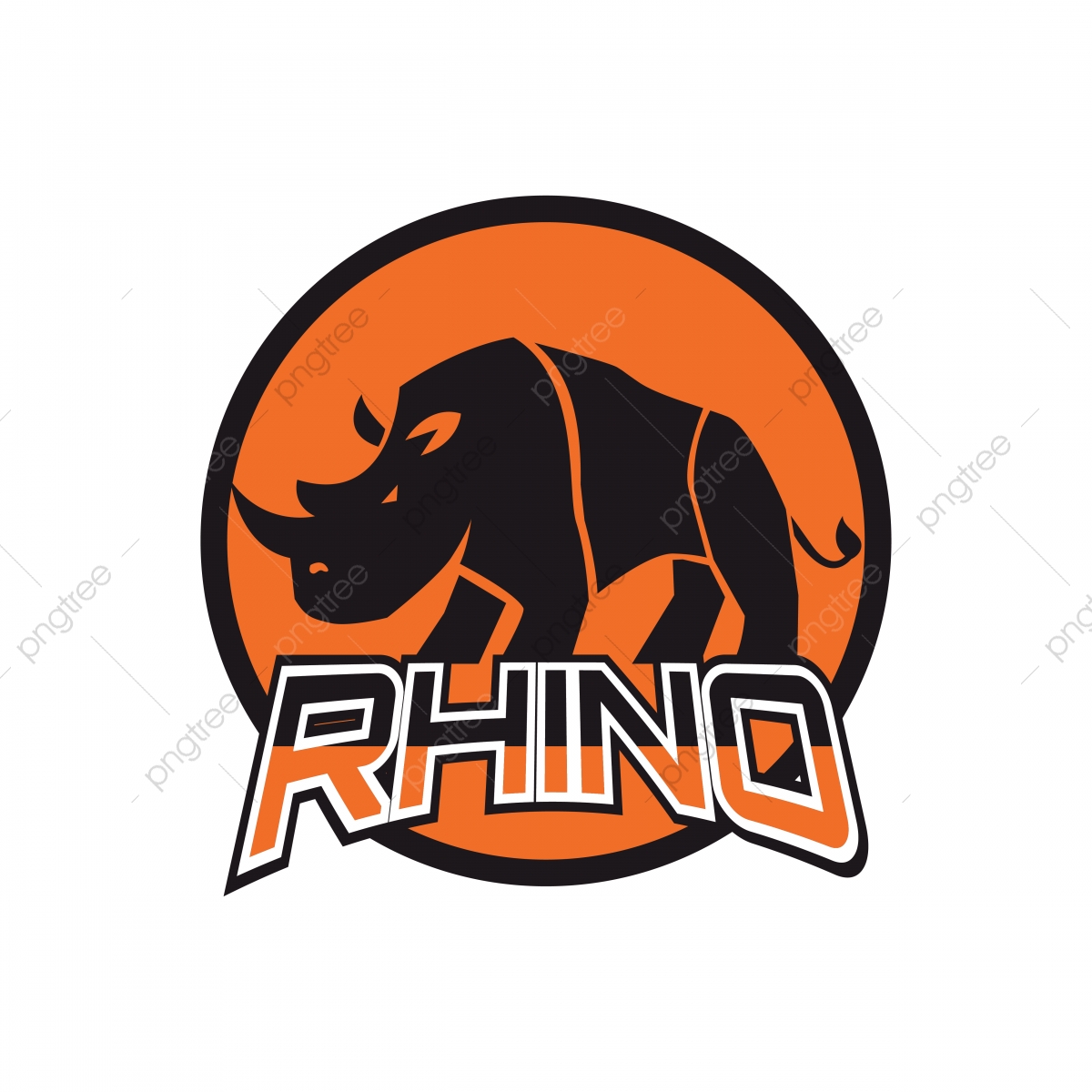 1200x1200 Rhino Logo Vector Illustration, Rhinos, Rhinoceros, Rhino Vector