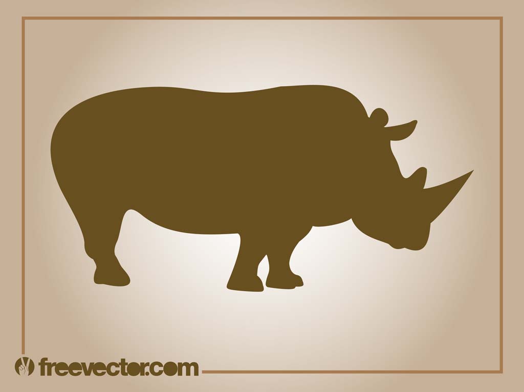 1024x765 Vector Rhino Vector Art Graphics