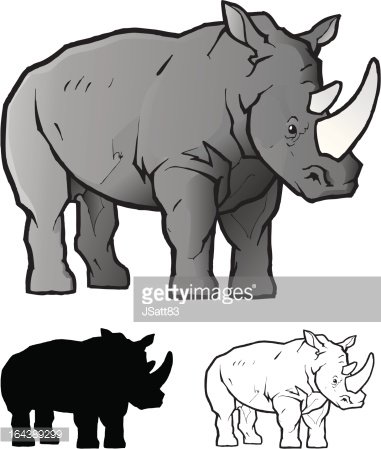 381x449 Rhinoceros