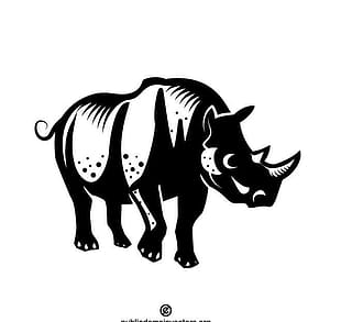 310x293 Rhinoceros Vector Image Free Graphics Uihere