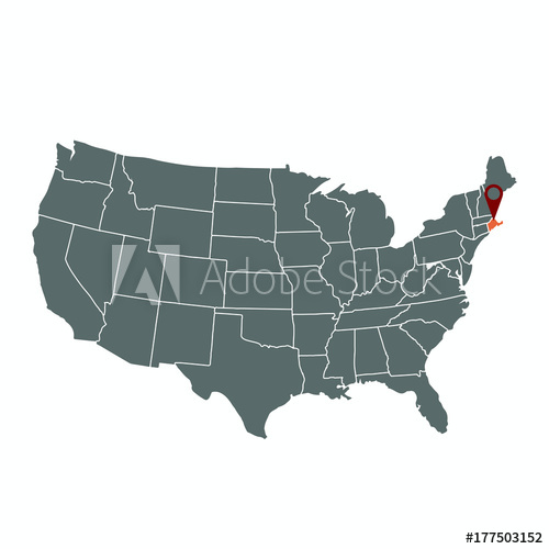 500x500 Usa Rhode Island Map Vector