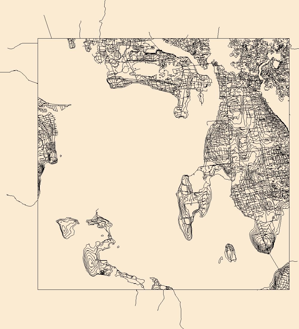 1000x1100 Usgs Topo Map Vector Data