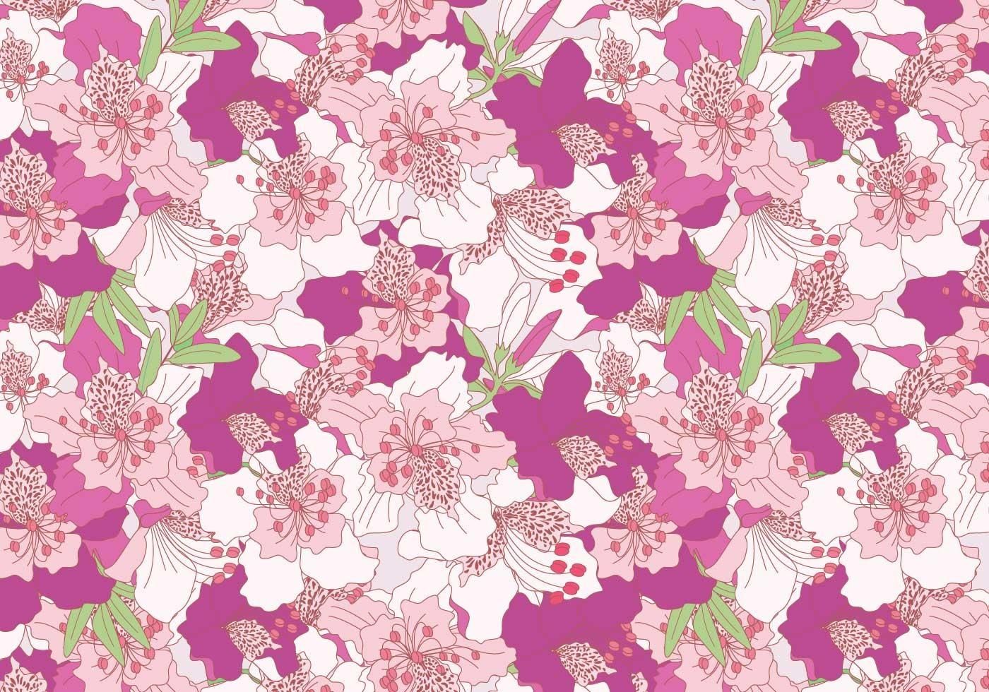 1400x980 Rhododendron Vector Designs