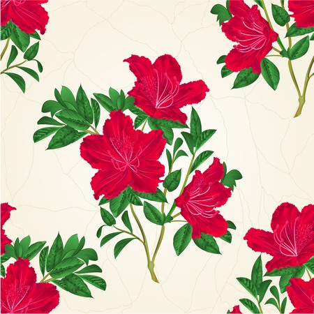 450x450 Seamless Texture Red Rhododendron Twig Mountain Shrub Vintage Hand