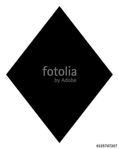 398x500 Filled Rhombus Vector Icon Symbol Flat Pictogram Is Isolated