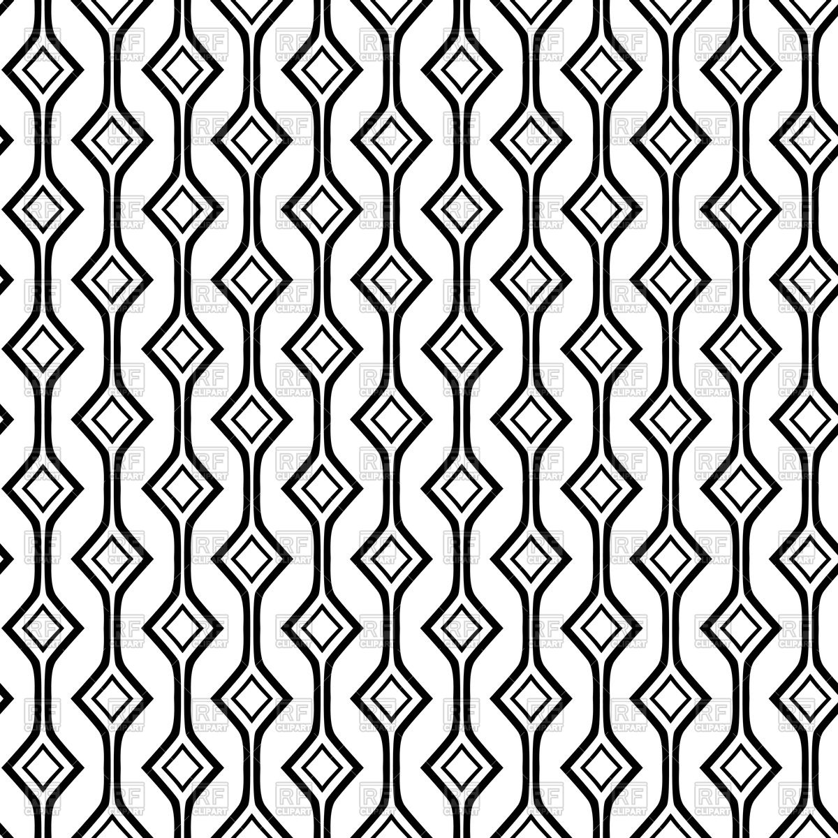 1200x1200 Geometrical Seamless Pattern With Rhombus Vector Image